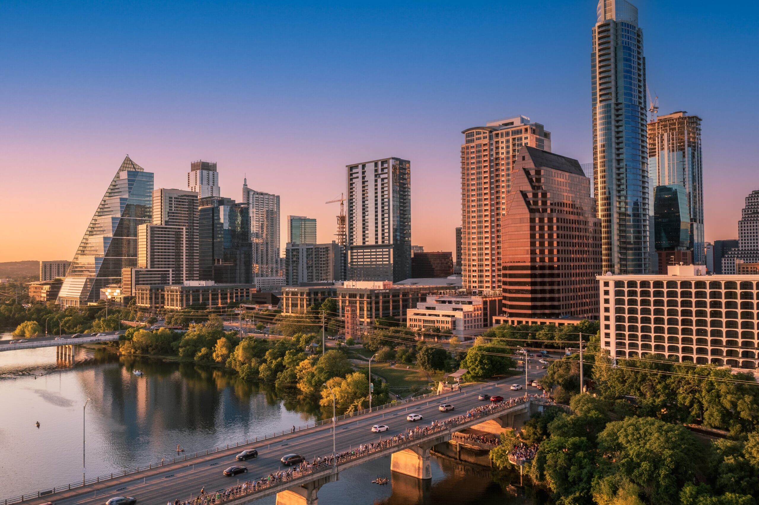 Golden Hour Cityscape - Austin TX
