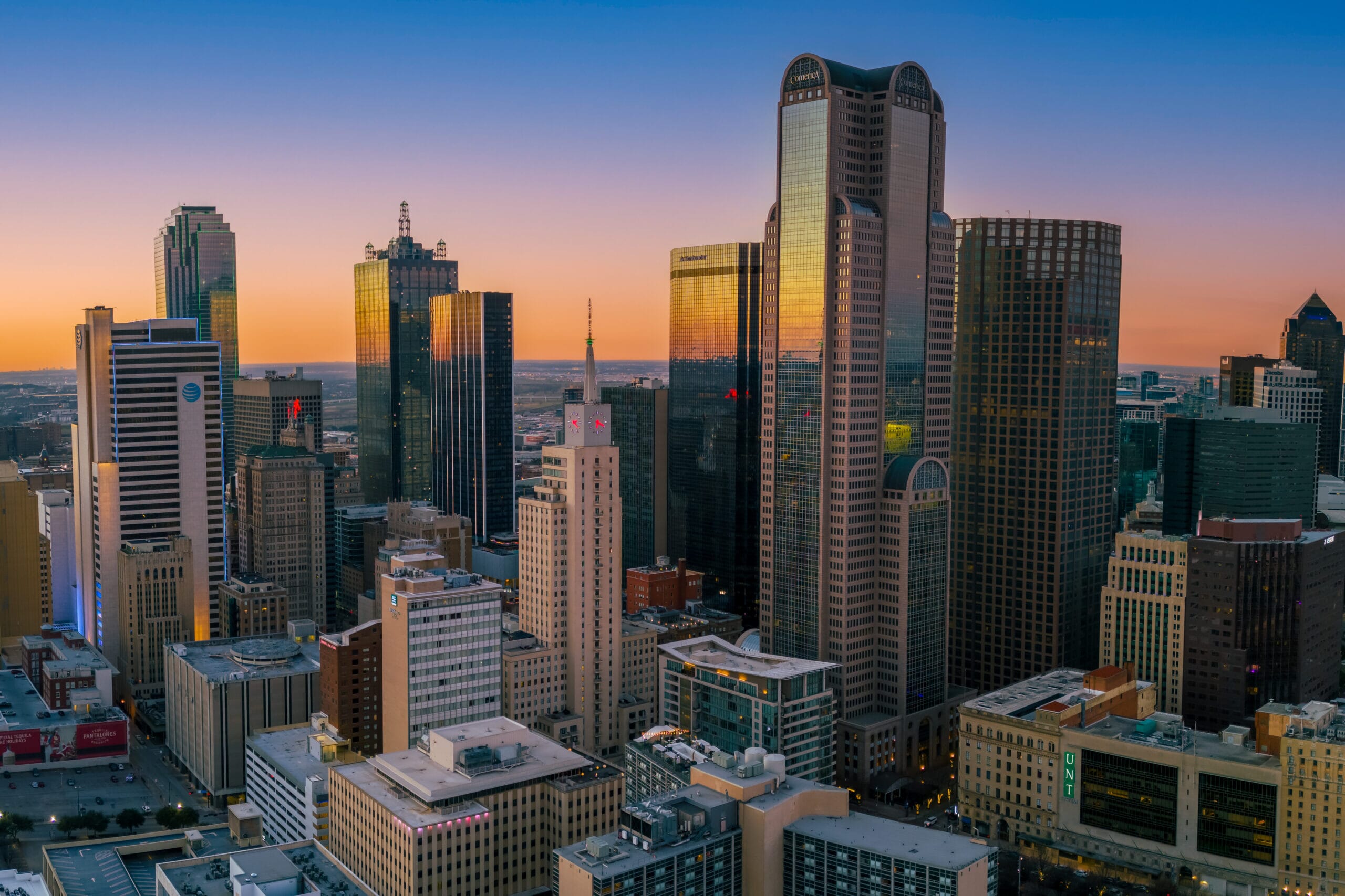 Golden Hour Cityscape - Houston, TX