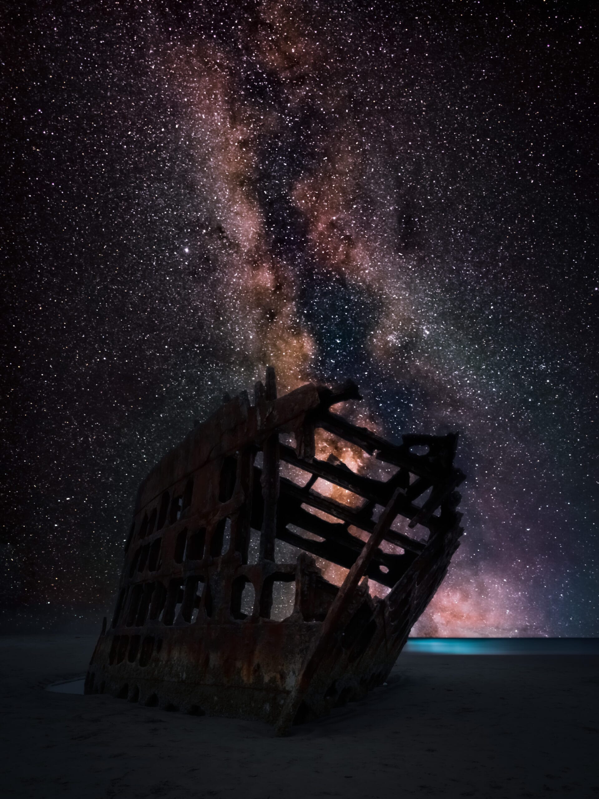 Milky Way Rising - The Wreck of Peter Iredale
