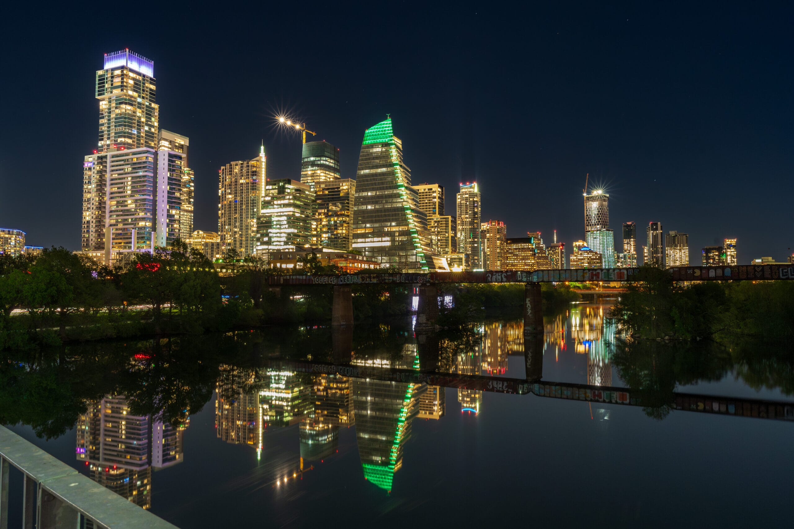 Cityscape Reflections - Austin, TX