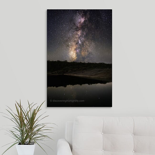 Milky Way Rising over Pedernales Falls – Black Moon, August 23, 2025 | Blanco County, Texas Hill Country #001